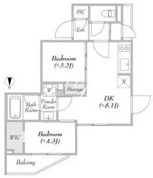 ルミーク本町イースト 102 間取り図