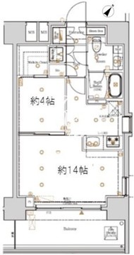 ログ東駒形 403 間取り図