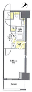 プライムメゾン浅草橋 603 間取り図