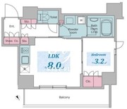 クロスレジデンス六義園 202 間取り図
