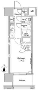 ザ・パークハビオ上北沢 604 間取り図