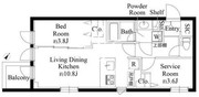 ラペルラ市谷砂土原町 304 間取り図