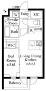 ラペルラ市谷砂土原町 504 間取り図 ?>