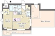 パークレジデンス三軒茶屋 401 間取り図
