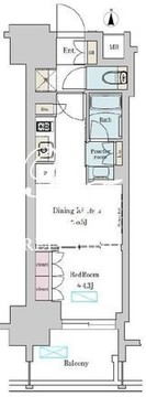 ブリリアイスト上野稲荷町 503 間取り図