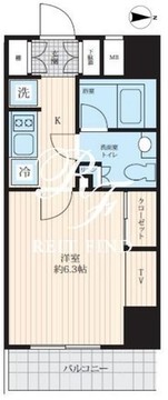 ログ両国 502 間取り図