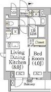 レジディア高田馬場 401 間取り図