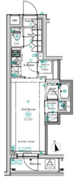 アンベリール墨田2 102 間取り図