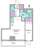 ドゥーエ日暮里 101 間取り図