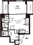 レピュア両国レジデンス 403 間取り図