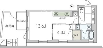 グランデュオ豪徳寺3 101 間取り図