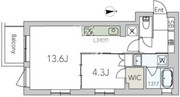 オースクエア豪徳寺 301 間取り図 ?>