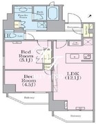 クレストコート蔵前レジデンス 1303 間取り図