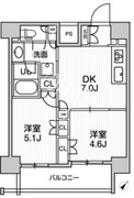 JMFレジデンス北品川 1105 間取り図