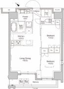 プラウドフラット清澄通り 1006 間取り図