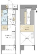 ブリリアイスト清澄白河 1301 間取り図