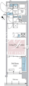 アーバネックス日本橋横山町 506 間取り図