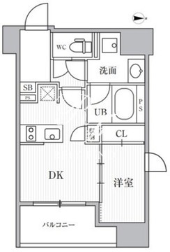 カバナプラス新富町 901 間取り図