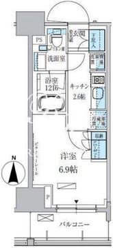 パークアクシス上野三丁目 307 間取り図