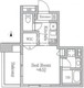 レジディア南品川 501 間取り図