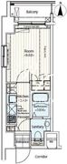 ドゥーエ新富町 203 間取り図