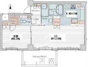 カスタリア三宿 204 間取り図
