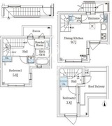 アグレシオテラス恵比寿 215 間取り図