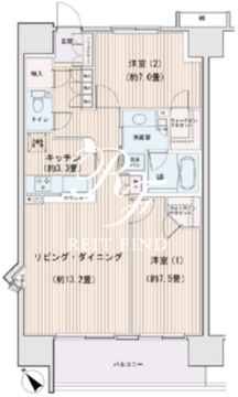 エスティメゾン豊洲レジデンス A-1014 間取り図