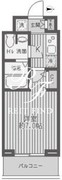 レジディア蒲田 603 間取り図