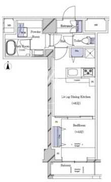 ガリシア南馬込 101 間取り図