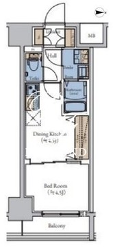 エスティメゾン大森 505 間取り図