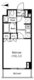 パークキューブ四谷三丁目 405 間取り図