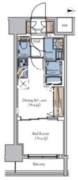 エスティメゾン大森 703 間取り図