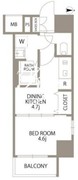 エスティメゾン門前仲町 1004 間取り図