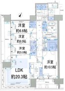 晴海フラッグ SEA-A-502 間取り図
