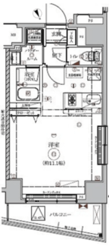 リルシア東向島2 201 間取り図