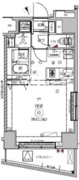 リルシア東向島2 301 間取り図