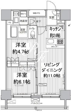 ヒューリックレジデンス駒込 904 間取り図