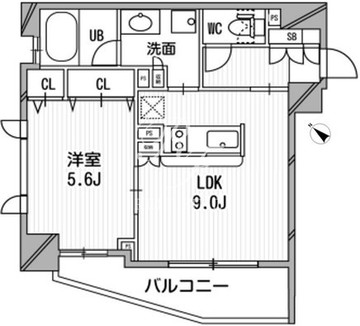 クリオ渋谷ラ・モード 501 間取り図