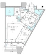 パークタワー勝どき S-4806 間取り図
