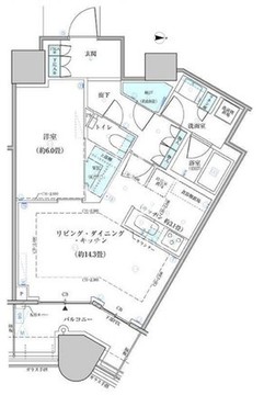 パークタワー勝どき S-4418 間取り図