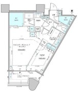 パークタワー勝どき S-4406 間取り図