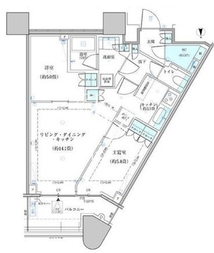 パークタワー勝どき S-3706 間取り図