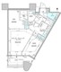 パークタワー勝どき S-3706 間取り図