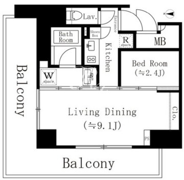 高円寺クロスオーバー 505 間取り図