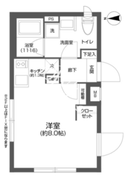 プラティーク森下 401 間取り図