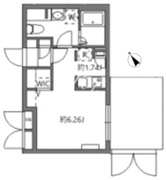 フラッフィー市谷台町 105 間取り図