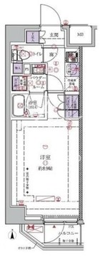 ガリシア中野富士見町 201 間取り図