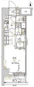 リルシアシティ北新宿 103 間取り図