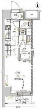 リルシアシティ北新宿 503 間取り図